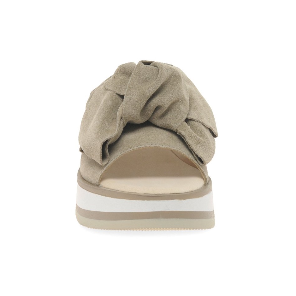 Clinton Dames Mules Sandales En Daim De Soie Gabor | Exclusif